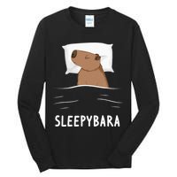 Capybara Sleepybara Sleep Capybara Tall Long Sleeve T-Shirt