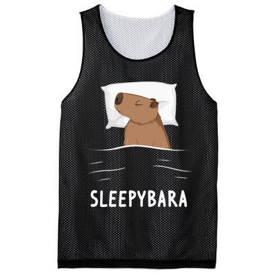 Capybara Sleepybara Sleep Capybara Mesh Reversible Basketball Jersey Tank