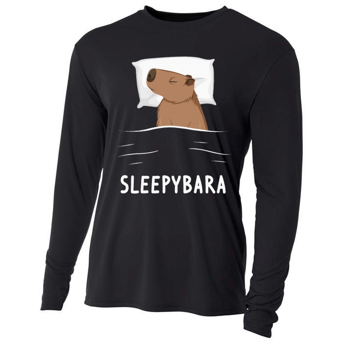 Capybara Sleepybara Sleep Capybara Cooling Performance Long Sleeve Crew