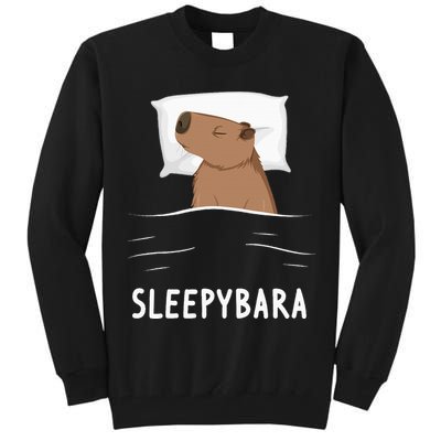 Capybara Sleepybara Sleep Capybara Tall Sweatshirt