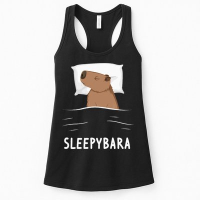 Capybara Sleepybara Sleep Capybara Womens Tank Top