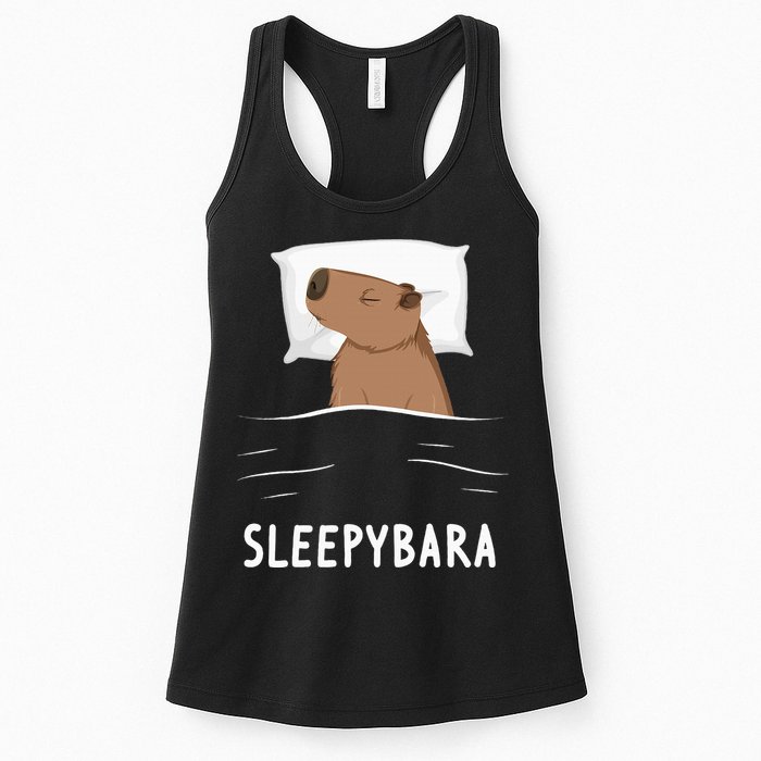 Capybara Sleepybara Sleep Capybara Womens Tank Top