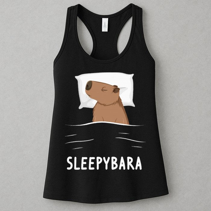Capybara Sleepybara Sleep Capybara Womens Tank Top