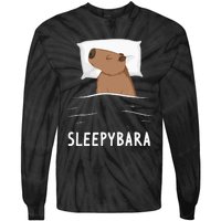 Capybara Sleepybara Sleep Capybara Tie-Dye Long Sleeve Shirt