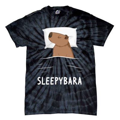 Capybara Sleepybara Sleep Capybara Tie-Dye T-Shirt