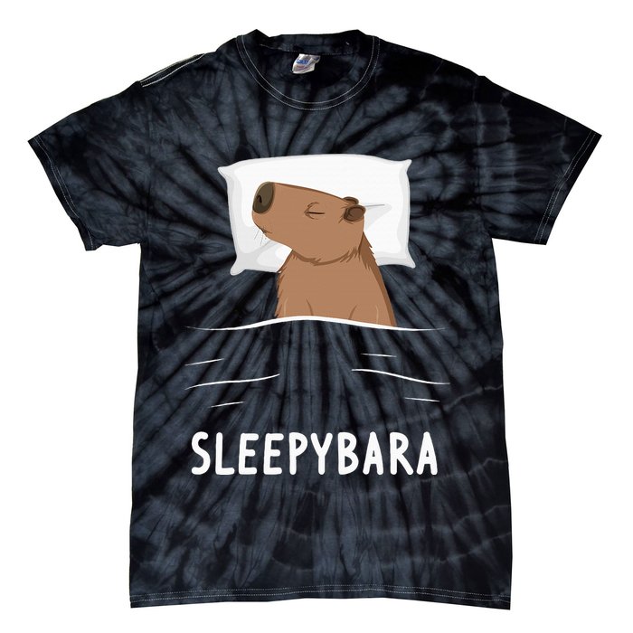 Capybara Sleepybara Sleep Capybara Tie-Dye T-Shirt