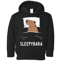 Capybara Sleepybara Sleep Capybara Toddler Hoodie