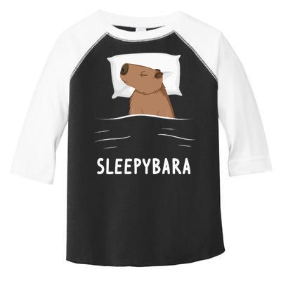 Capybara Sleepybara Sleep Capybara Toddler Fine Jersey T-Shirt