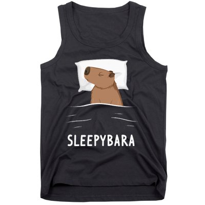 Capybara Sleepybara Sleep Capybara Tank Top