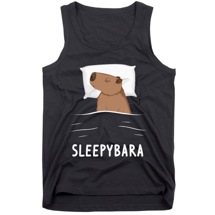 Capybara Sleepybara Sleep Capybara Tank Top