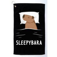 Capybara Sleepybara Sleep Capybara Golf Towel
