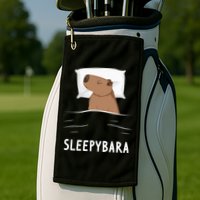 Capybara Sleepybara Sleep Capybara Golf Towel
