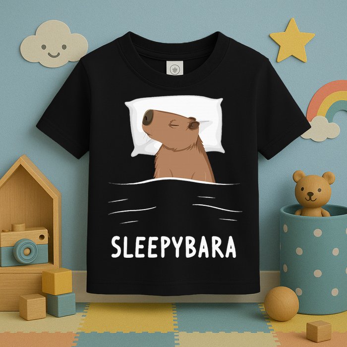 Capybara Sleepybara Sleep Capybara Toddler T-Shirt