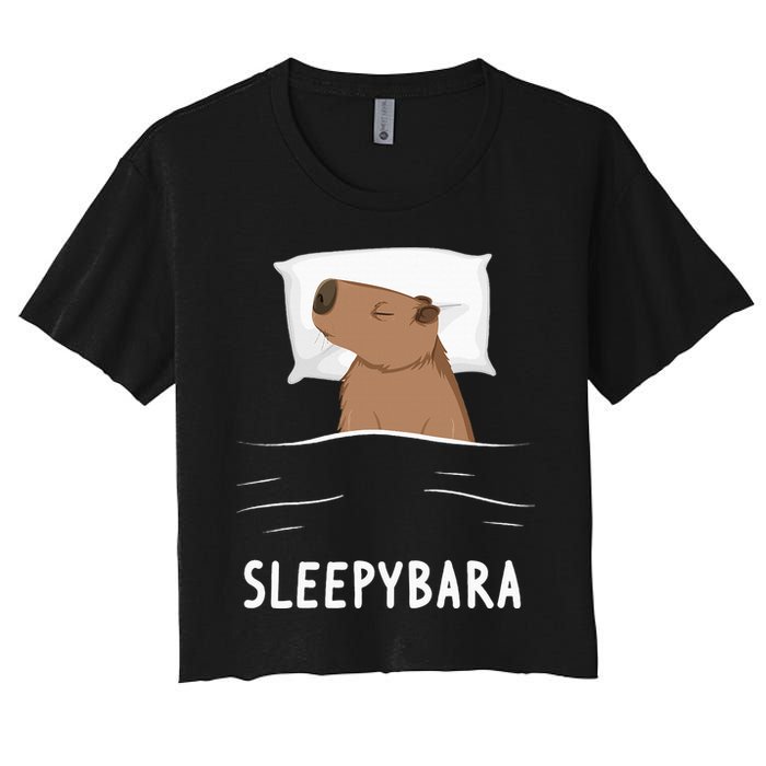 Capybara Sleepybara Sleep Capybara Crop Top