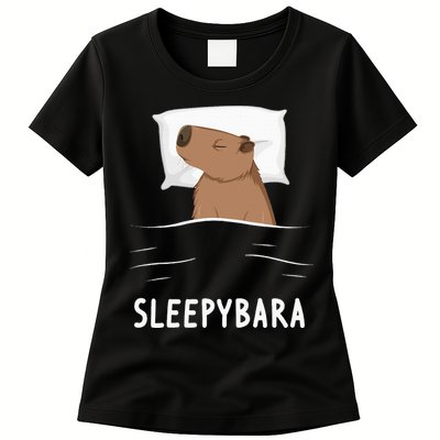 Capybara Sleepybara Sleep Capybara Womens T-Shirt