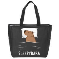 Capybara Sleepybara Sleep Capybara Zip Tote Bag