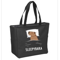 Capybara Sleepybara Sleep Capybara Zip Tote Bag