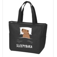 Capybara Sleepybara Sleep Capybara Zip Tote Bag
