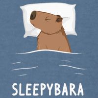 Capybara Sleepybara Sleep Capybara Garment-Dyed Sweatshirt