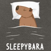 Capybara Sleepybara Sleep Capybara Cotton Canvas Backpack