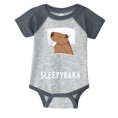 Capybara Sleepybara Sleep Capybara Infant Baby Jersey Bodysuit