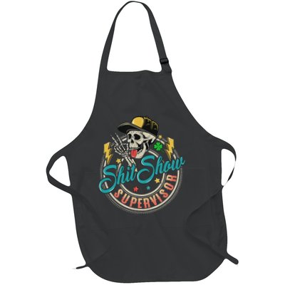 Cool Shit Show Supervisor Skull Hilarious Vintage Apron