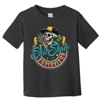 Cool Shit Show Supervisor Skull Hilarious Vintage Toddler T-Shirt