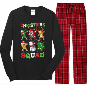 Christmas Squad Santa Dabbing Elf Family Matching Pajamas Long Sleeve Pajama Set