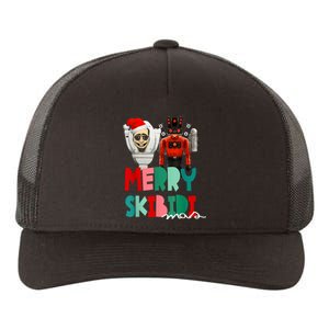 Christmas Santa Skibiditoilet Cameraman Speakerman Tvman Yupoong Adult 5-Panel Trucker Hat