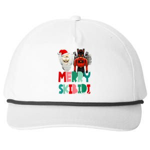 Christmas Santa Skibiditoilet Cameraman Speakerman Tvman Snapback Five-Panel Rope Hat