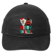 Christmas Santa Skibiditoilet Cameraman Speakerman Tvman 7-Panel Snapback Hat