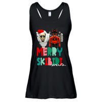 Christmas Santa Skibiditoilet Cameraman Speakerman Tvman Ladies Essential Flowy Tank