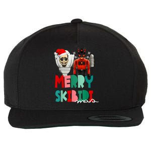 Christmas Santa Skibiditoilet Cameraman Speakerman Tvman Wool Snapback Cap