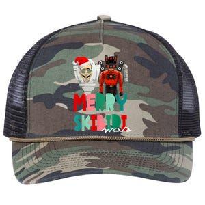 Christmas Santa Skibiditoilet Cameraman Speakerman Tvman Retro Rope Trucker Hat Cap