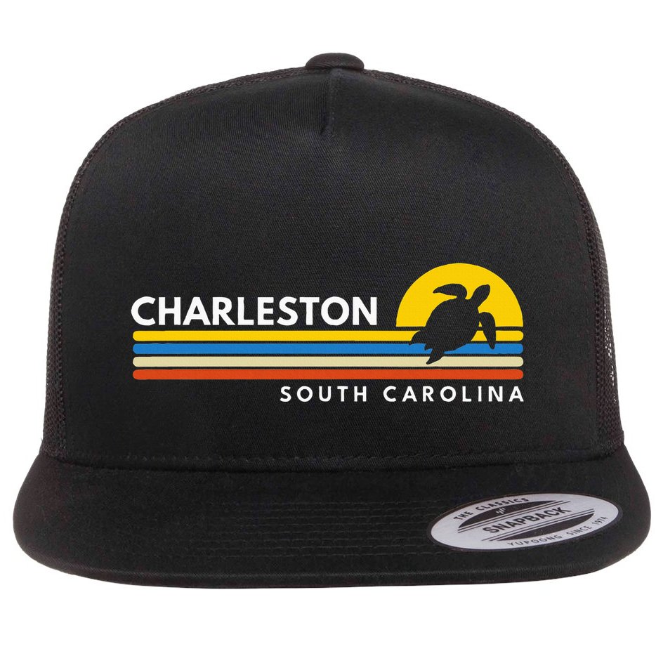 Charleston Sc South Carolina Flat Bill Trucker Hat