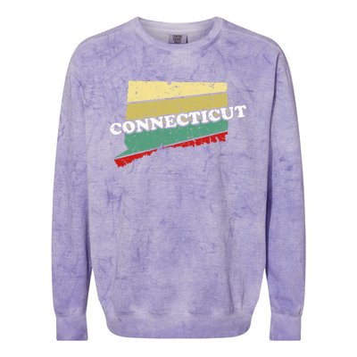 Connecticut State Souvenir Colorblast Crewneck Sweatshirt