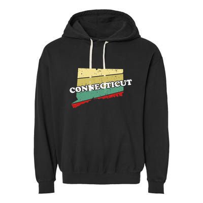 Connecticut State Souvenir Garment-Dyed Fleece Hoodie