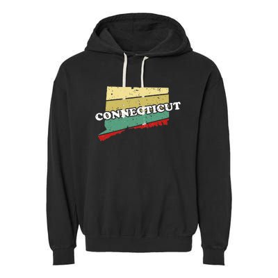 Connecticut State Souvenir Garment-Dyed Fleece Hoodie