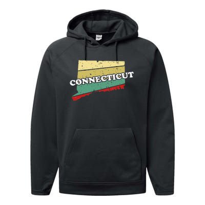 Connecticut State Souvenir Performance Fleece Hoodie