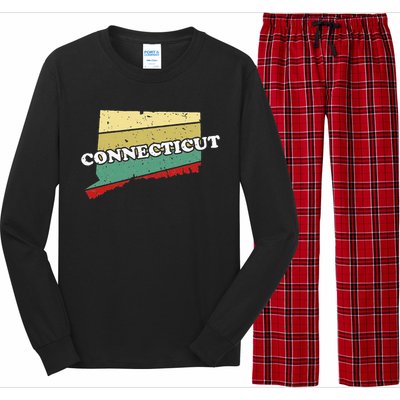 Connecticut State Souvenir Long Sleeve Pajama Set