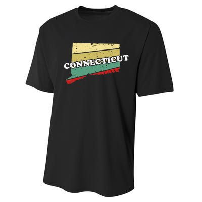 Connecticut State Souvenir Performance Sprint T-Shirt