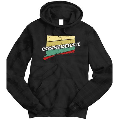 Connecticut State Souvenir Tie Dye Hoodie