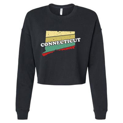 Connecticut State Souvenir Cropped Pullover Crew