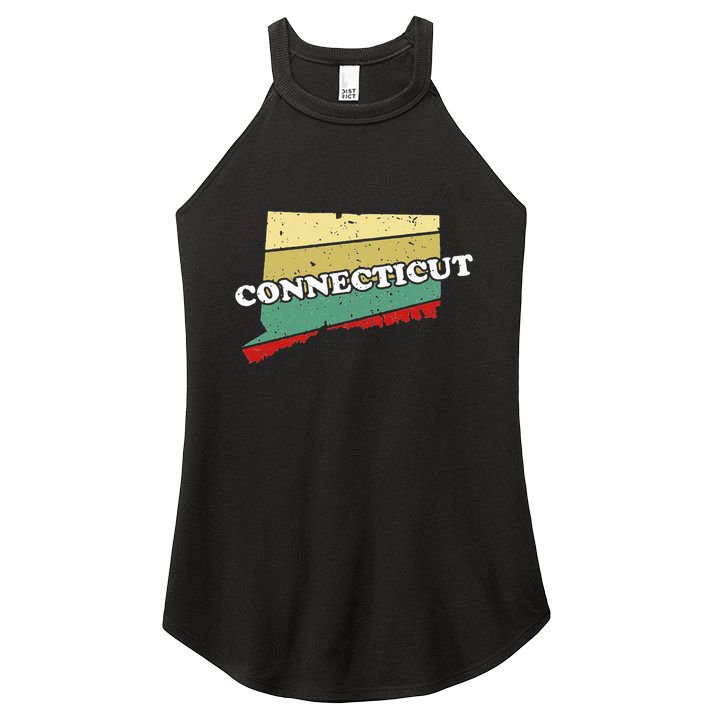 Connecticut State Souvenir Women's Perfect Tri Rocker Tank