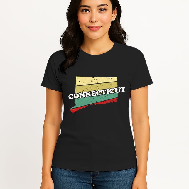 Connecticut State Souvenir Womens T-Shirt