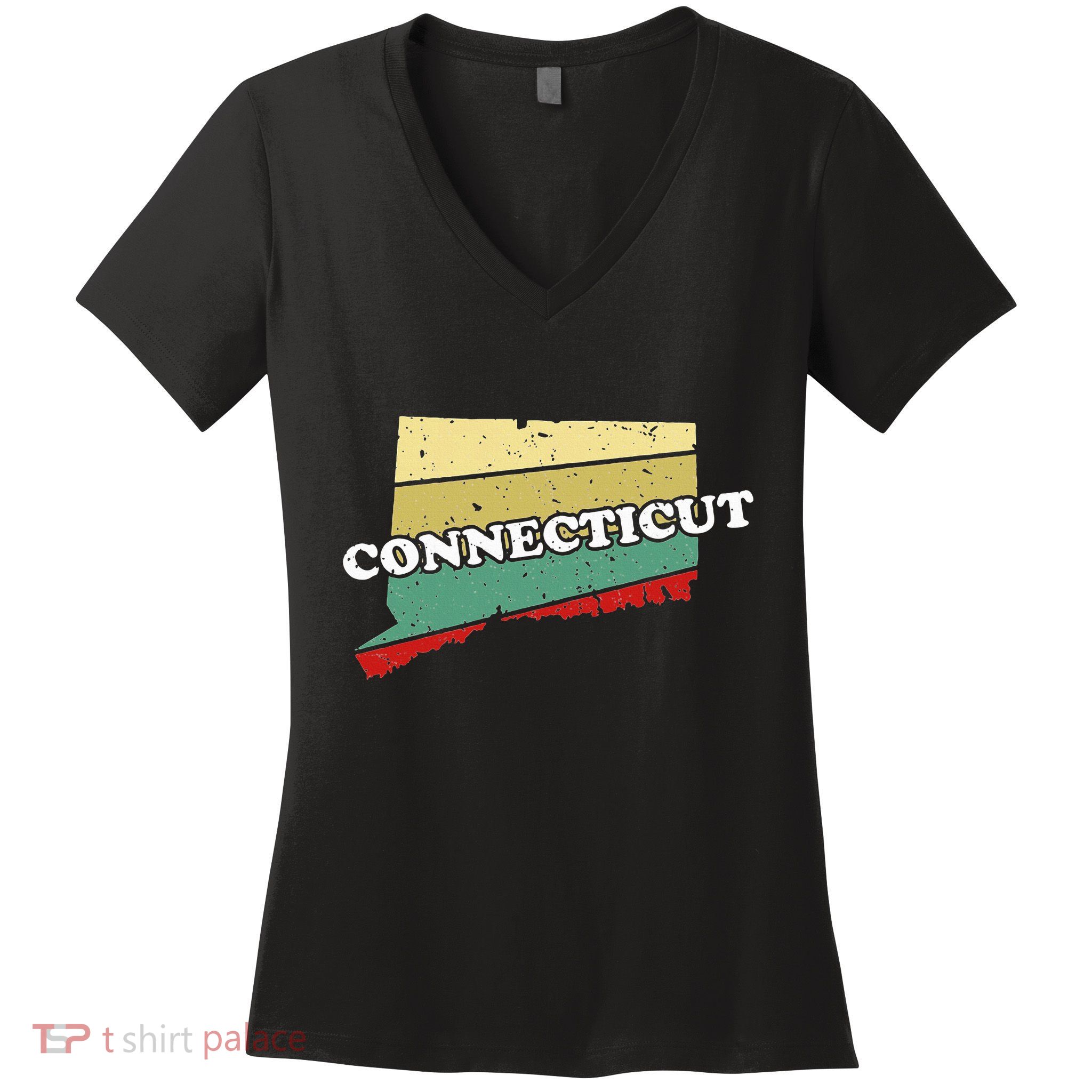 Connecticut State Souvenir Women's V-Neck T-Shirt