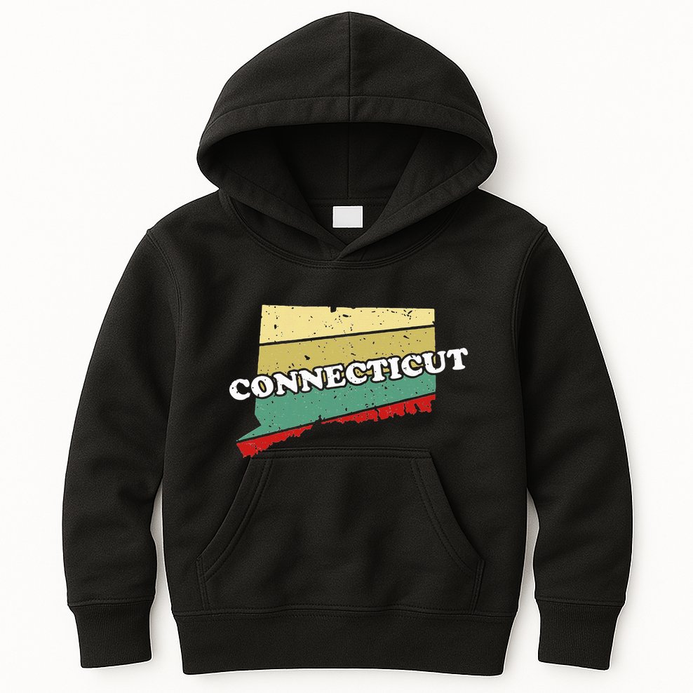 Connecticut State Souvenir Kids Hoodie