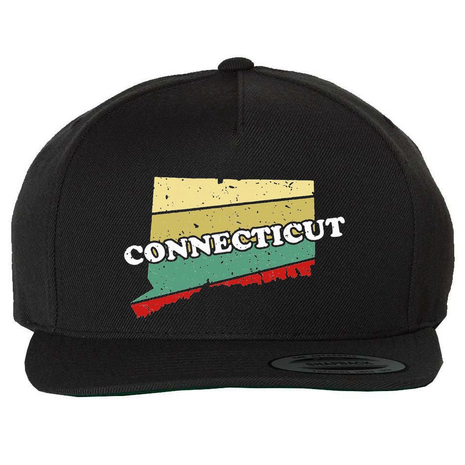 Connecticut State Souvenir Wool Snapback Cap