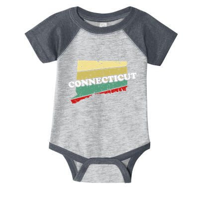 Connecticut State Souvenir Infant Baby Jersey Bodysuit