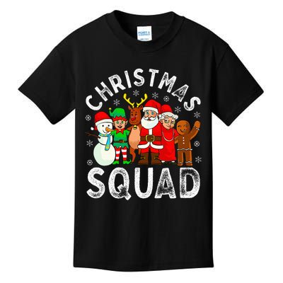 Christmas Squad Santa Family Matching Pajamas Xmas Kids T-Shirt